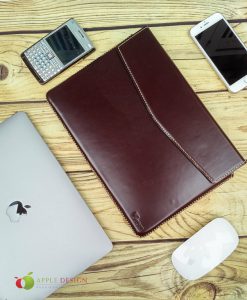 Bao da handmade Toni cho macbook 15 inch màu nâu thanh lịch