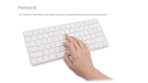 Miếng phủ phím Macbook JCPAL Verskin Silicon iMac màu trắng