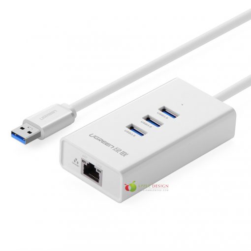 Cáp HUB USB 3.0 + LAN 100Mbps chính hãng Ugreen