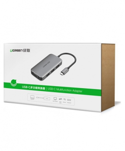 Cáp USB type-C sang VGA/ Hub USB 3.0 Ugreen 50210