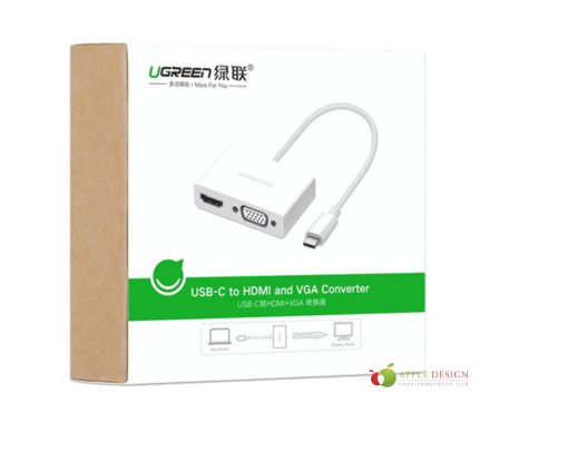 Cáp chuyển USB type C to HDMI/VGA 4Kx2K