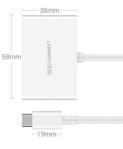 Cáp chuyển USB type C to HDMI/VGA 4Kx2K nhỏ gọn tiện dụng