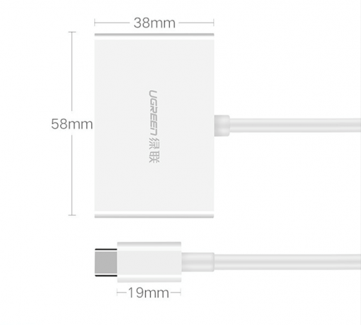 Cáp chuyển USB type C to HDMI/VGA 4Kx2K nhỏ gọn tiện dụng