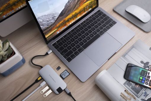 Cổng chuyển Hyperdrive SLIM 8 in 1 USB-C Hub cho Macbook