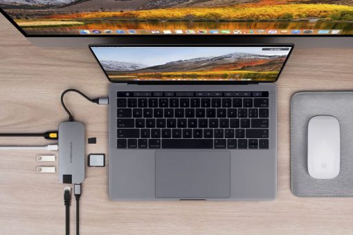 Cổng chuyển Hyperdrive SLIM 8 in 1 USB-C Hub Macbook