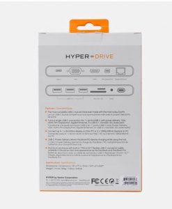 Cổng chuyển đổi HyperDrive DRIVE Ultimate USB-C Hub màu bạc