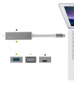 Cổng chuyển dữ liệu Letouch 3in1 to VGA cho Macbook