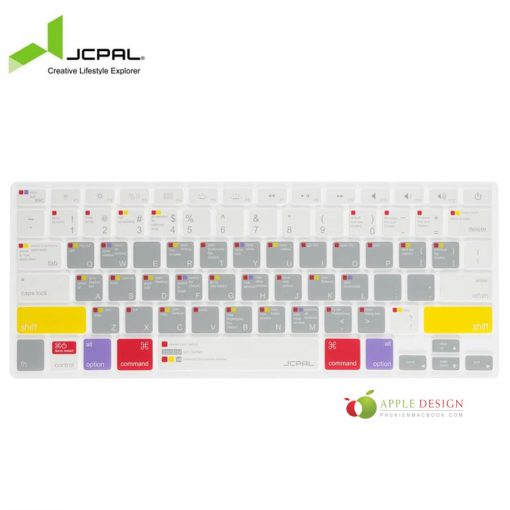 Phủ phím Macbook JCPAL 12/13/15" phím tắt MacOS