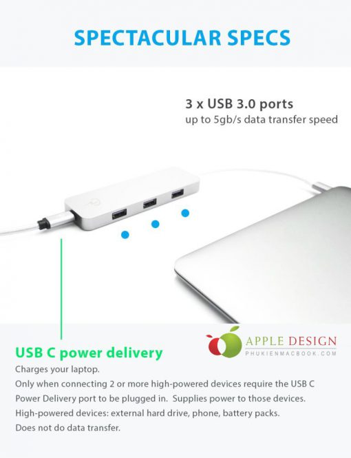 Hub USBC CharJen Pro 7in1 cho Macbook